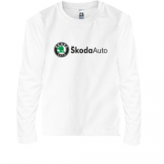 Детская футболка с длинным рукавом Skoda auto