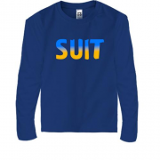 Дитячий лонгслів Suit (жовто-блакитний)