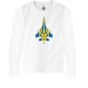Детская футболка с длинным рукавом "Авиация Украине"