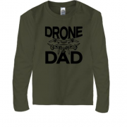 Детская футболка с длинным рукавом "Drone Dad"