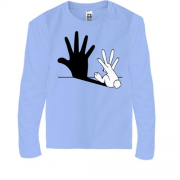 Детская футболка с длинным рукавом "Тень кролика"
