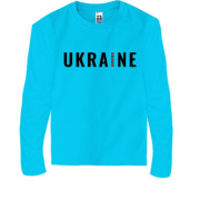 Детская футболка с длинным рукавом "Ukraine"  с вышиванкой