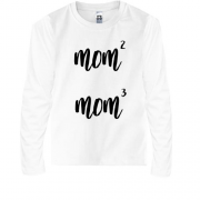Детская футболка с длинным рукавом mom2 mom3