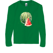 Детская футболка с длинным рукавом с арбузом