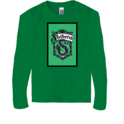 Дитячий лонгслів з гербом Slytherin (Harry Potter)