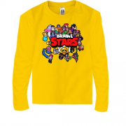 Детская футболка с длинным рукавом с героями "Brawl Stars"