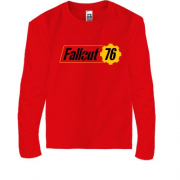 Детская футболка с длинным рукавом с логотипом Fallout 76