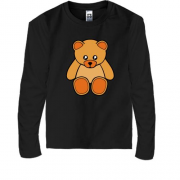 Детская футболка с длинным рукавом с плюшевым медведем