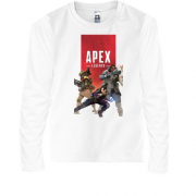 Детская футболка с длинным рукавом с постером игры Apex - legend