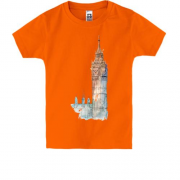Детская футболка с достопримечательностями Лондона