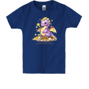 Детская футболка с дракошей "Желаю в Новом Году"
