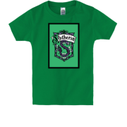 Детская футболка с гербом Slytherin (Harry Potter)