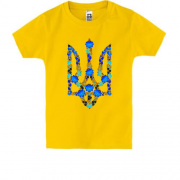 Дитяча футболка з гербом України у стилі писанки
