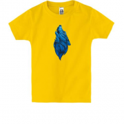 Дитяча футболка з блакитним вовком