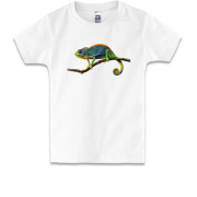 Детская футболка с хамелеоном