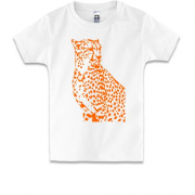 Дитяча футболка з контурним леопардом