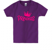 Детская футболка с короной "princess"