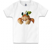 Дитяча футболка з крабом із мандарину