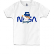 Детская футболка с медвеженком "NASA"