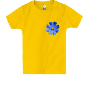Детская футболка с мини цветком