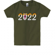 Детская футболка с мордочкой тигра 2022
