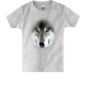 Детская футболка с мордой волка