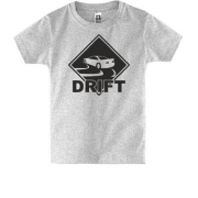 Дитяча футболка з написом "Дрифт"