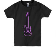 Дитяча футболка з неоновою гітарою