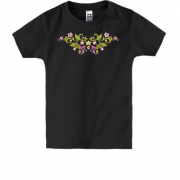 Дитяча футболка з орнаментними квітами