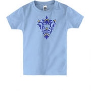 Детская футболка с орнаментными узорами (Вышивка)