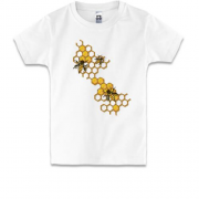 Дитяча футболка з бджолами у вулику