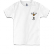 Детская футболка с пчелой Let it Bee (Вышивка)