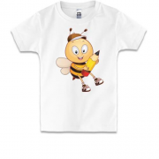 Детская футболка с пчелой и карандашом