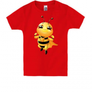 Детская футболка с пчелой супергероем