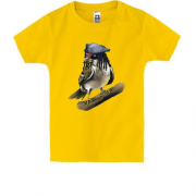 Детская футболка с попугаем-пиратом
