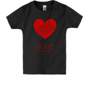 Детская футболка с сердцем "Home Чернобаевка"
