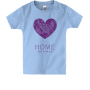 Детская футболка с сердцем "Home Житомир"