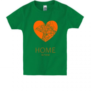 Детская футболка с сердцем "Home Крым"