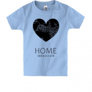 Детская футболка с сердцем "Home Николаев"