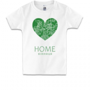 Дитяча футболка з серцем "Home Вінниця"