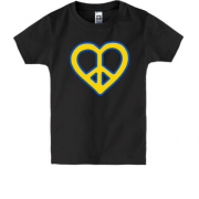 Детская футболка с сердцем "Peace"