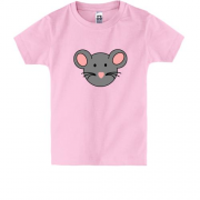 Дитяча футболка з сірою мишкою