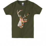 Детская футболка с силуэтом оленя (1)