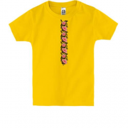 Детская футболка с узором-цветами (Вышивка)