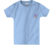 Детская футболка с веточкой лаванды (Вышивка)