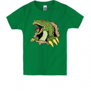 Дитяча футболка з вириваючимся динозавром (2)