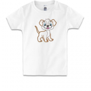 Детская футболка с вышитой собачкой (Вышивка)
