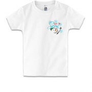Детская футболка с вышивкой Let it snow (Вышивка)