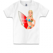 Дитяча футболка серфінгисткою (2)
