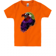 Детская футболка со стилизованным попугаем